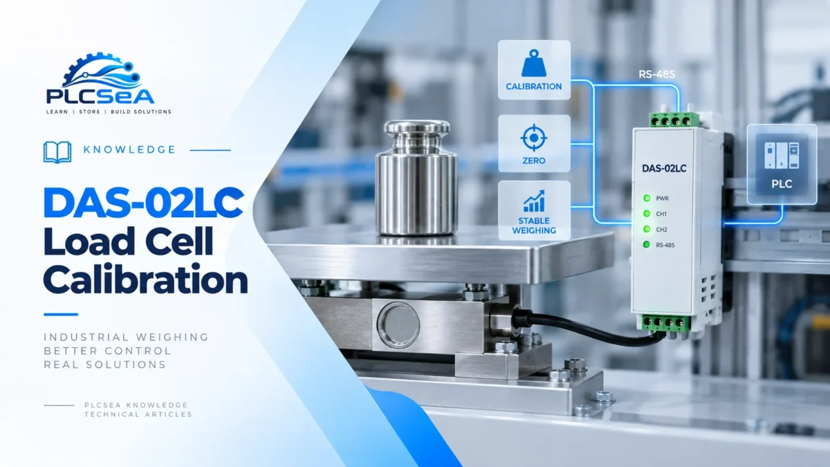 کالیبراسیون لودسل با ماژول DAS-02LC در سیستم توزین صنعتی