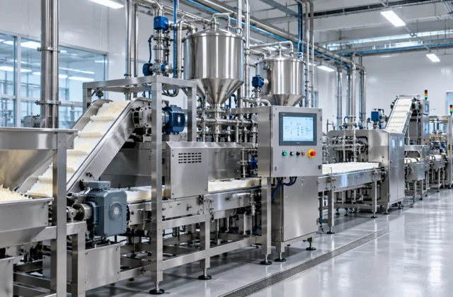 طراحی سیستم کنترل خط تولید پنیر پیتزا با PLC و HMI