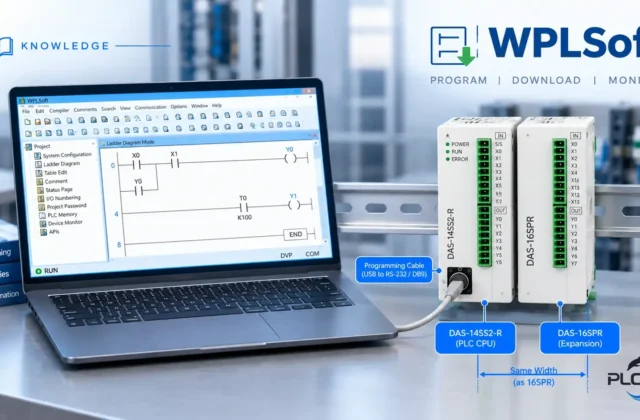 آموزش WPLSoft برای PLC دلتا | از ساخت پروژه تا دانلود برنامه