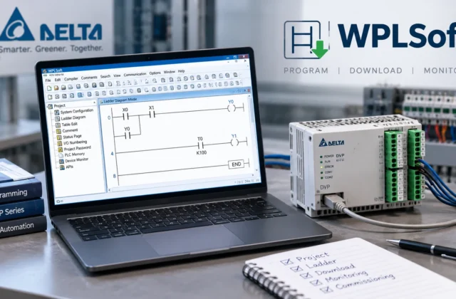 آموزش WPLSoft برای PLC دلتا | از ساخت پروژه تا دانلود برنامه