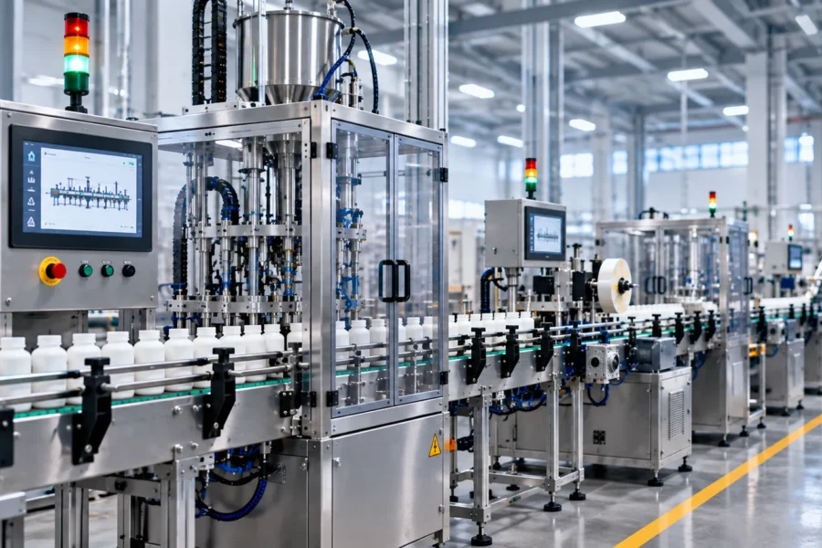 مانیتورینگ و کنترل خطوط تولید با PLC و HMI